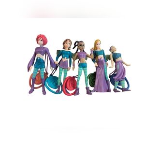 Vintage 2005 Disney W.I.T.C.H. Happy Meal Toy Lot - Set of 5 Guardians - RARE